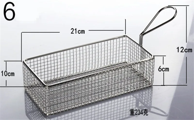304 корзина для жарки картофеля фри из нержавеющей стали кухонный инструмент дуршлаг сетчатая Корзина Сетчатый Фильтр чипы шеф-повара промывка паром деформация