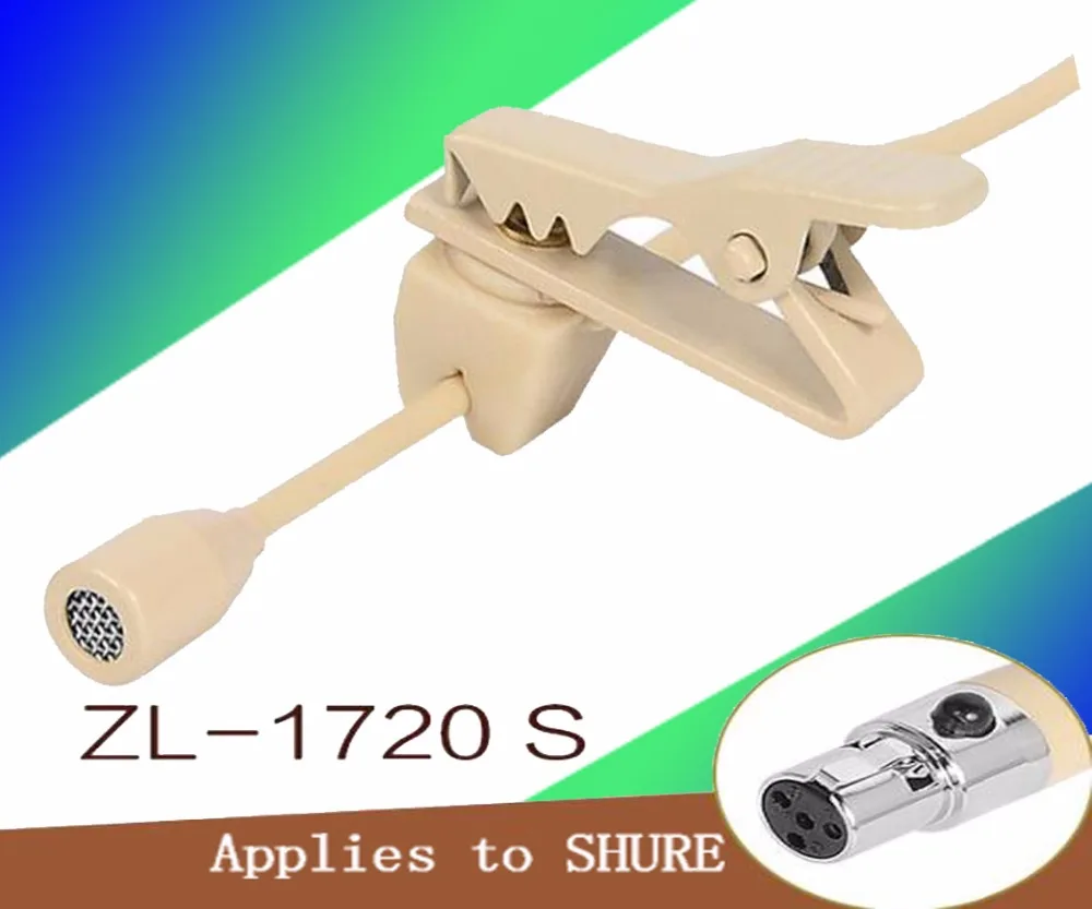 4 Pin TA4F Tie Clip On Lapel Microphone Lavalier Mic Mikrofon For SHURE PC Karaoke Wireless 