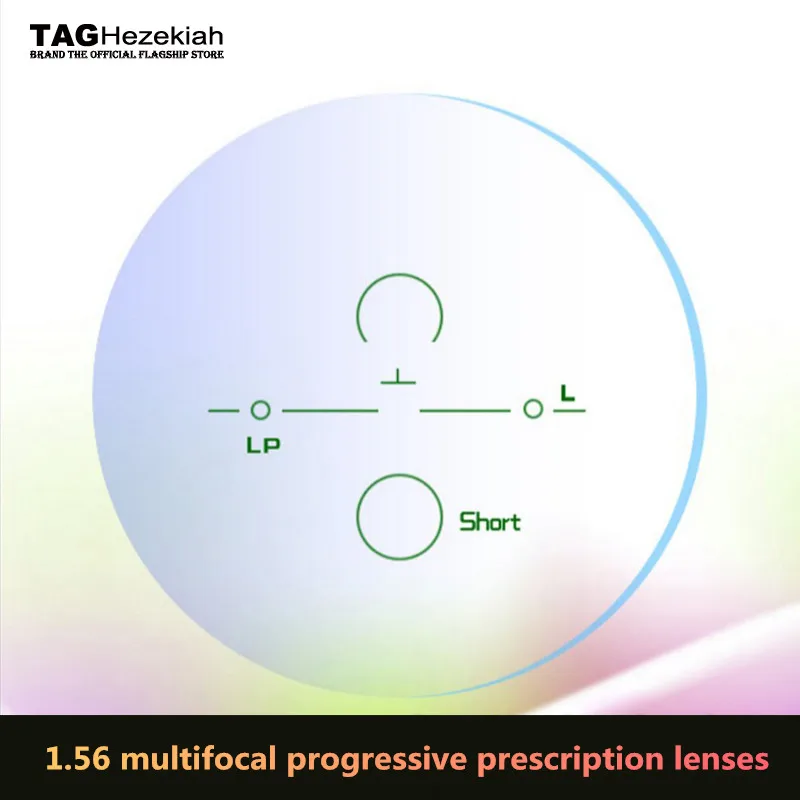 

TAG Hezekiah 1.56 Progressive multifocal prescription lenses impact resistance/reading anti-scratch ADD Look near to see far