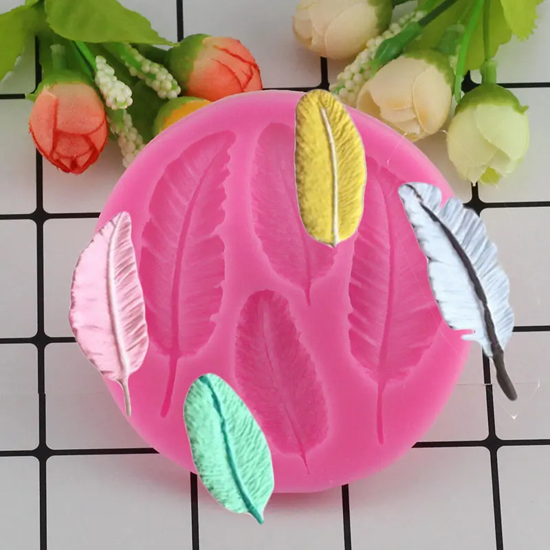 

Mujiang Birds Feathers Chocolate DIY Fondant Cake Decorating Tools Lace Border Silicone Mold Gumpaste Chocolate Candy Moulds