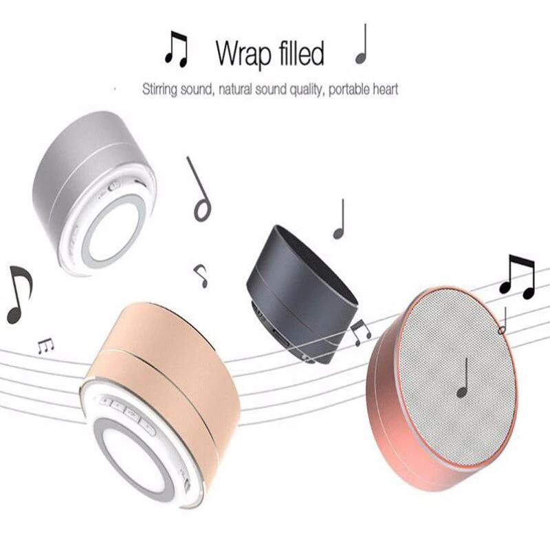 OTAO Bluetooth беспроводные колонки из алюминиевого сплава светодиодные стерео мини Hnad