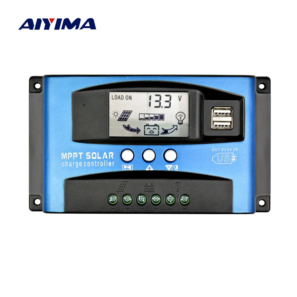 

SUNYIMA 60A 30A MPPT Intelligent Solar Controller 12V 24V Auto Focus Solar Panel Battery Cells Regulator Charger for Home Use PV