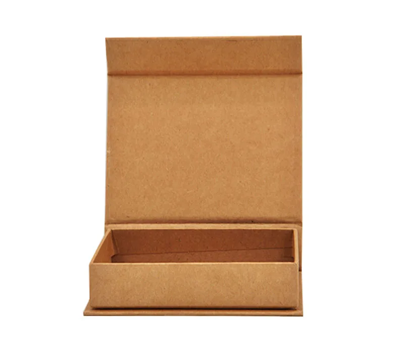 Магнитный прямоугольный Чехол-бумажник,, 12 шт./партия, 14,5*11,3*3,5 см, книжный тип, крафт-бумага, упаковочные коробки