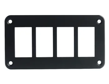 

Aluminum 4 Way Rocker Switch Mount Holder Panel FOR CARLING ARB NARVA Style switches With Screws
