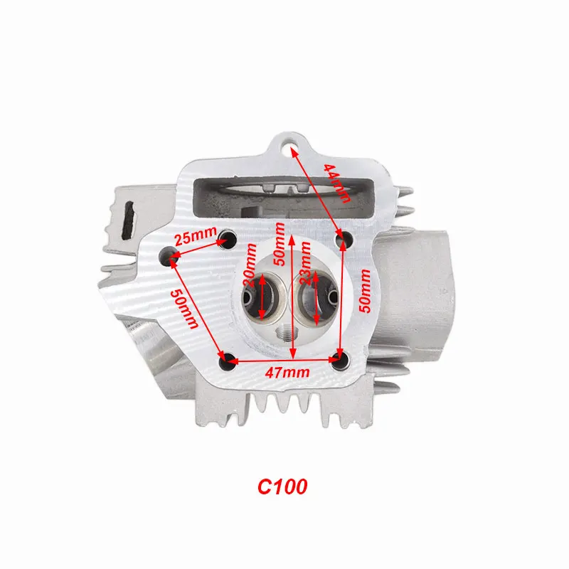 Мотоциклетная Головка блока цилиндров для JH70 TH90 C100 C110 WS110 горизонтальный двигатель Go Cart Dirt Bike Monkey