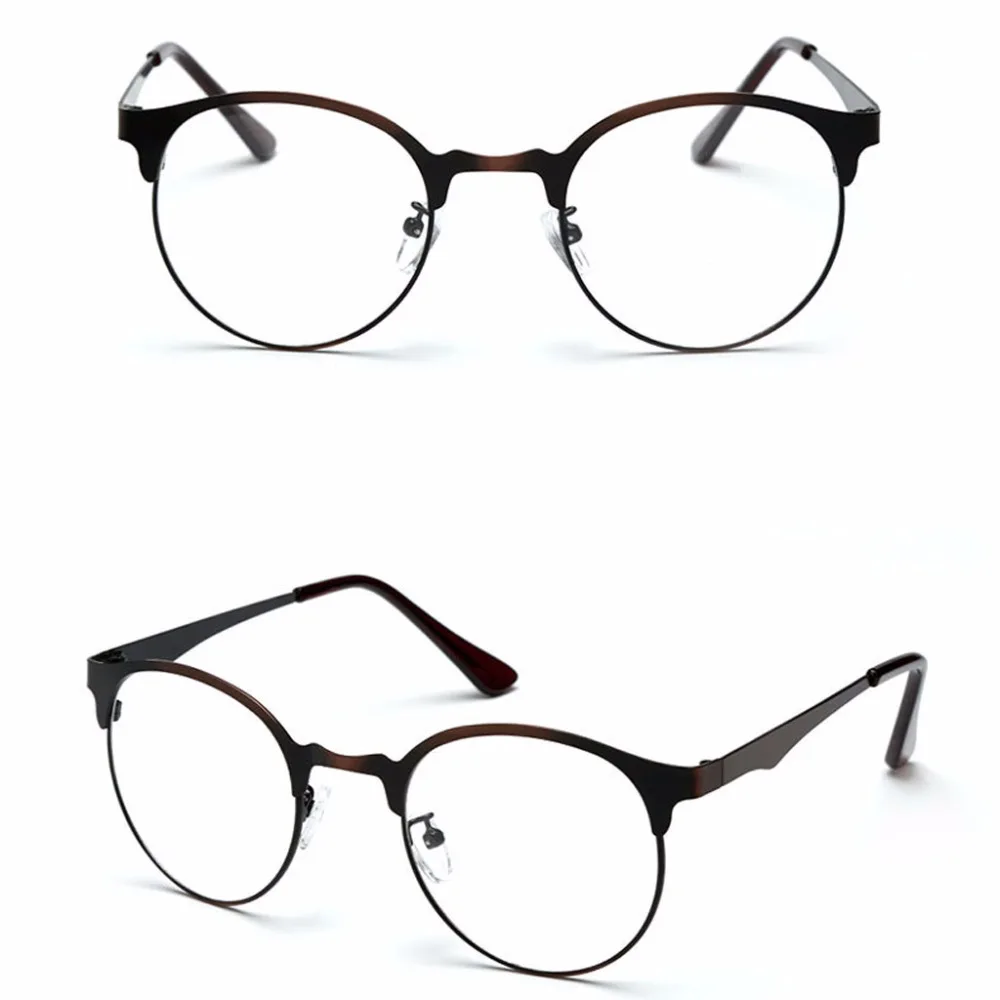 Модные оптические очки, оправа для очков для мужчин и женщин, винтажные очки, прозрачные металлические