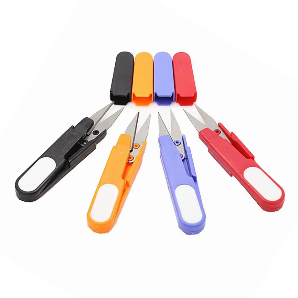 4pcs Portable Multipurpose U type Scissor with Protective Cover for DIY