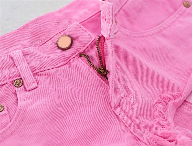 Desolation wind loose bullet-free curling exposed pockets beach hot pants macaroni powder (7)