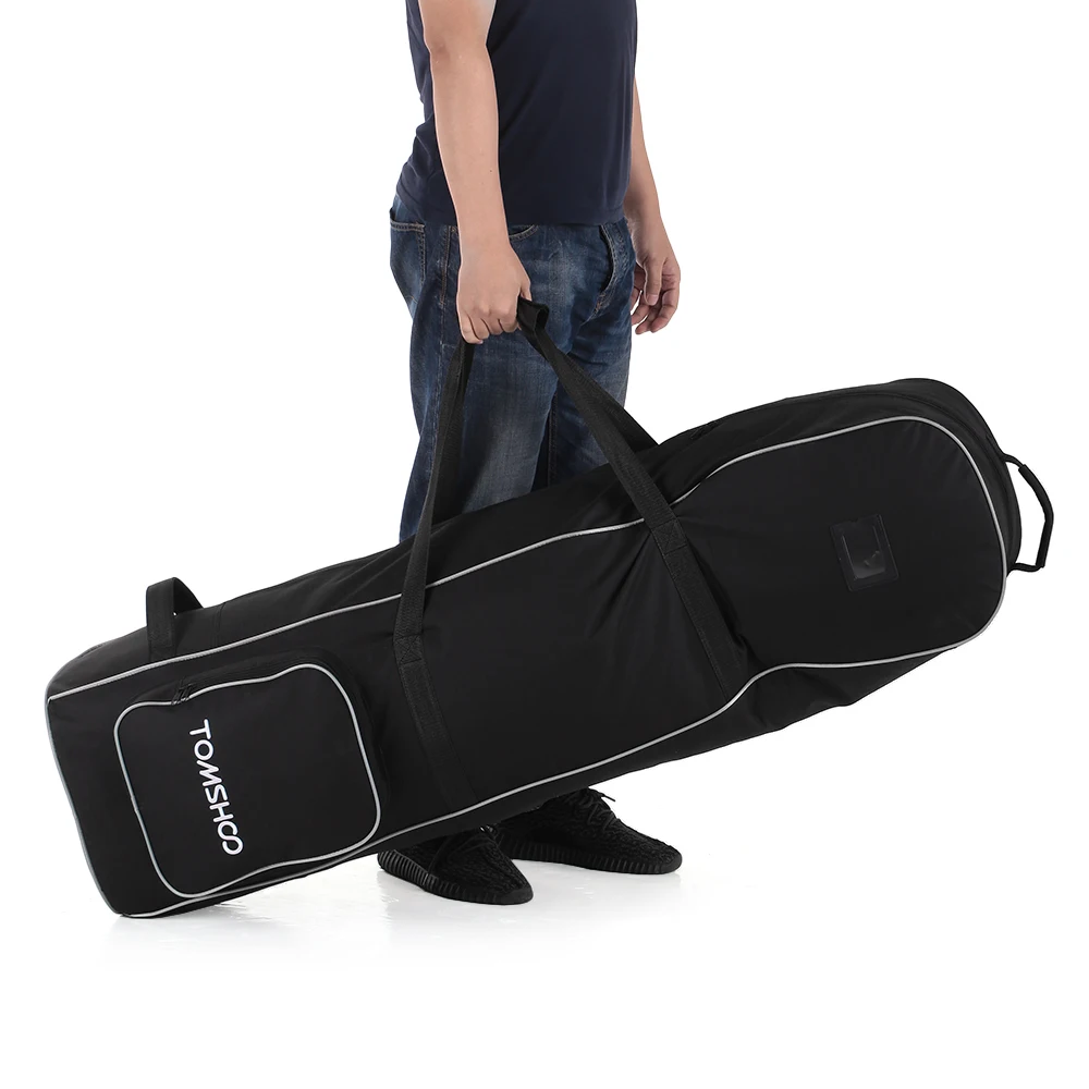 

TOMSHOO Golf Bag Smooth Rolling Golf Travel Bag Cover Case Carrier with Wheels outdoor sports equipment