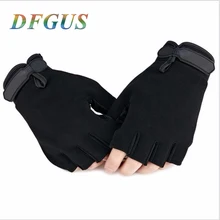 Военные тактические перчатки для занятий спортом на открытом воздухе, перчатки для вождения, перчатки из микрофибры с полупальцами для мужчин и женщин, мужские Перчатки для фитнеса, тренажерного зала, guantes