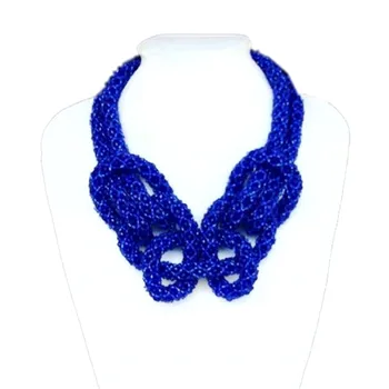 

Wholesale Necklace Wedding Set Royal Blue Owl Animal Bridal African Jewelry Sets Handmade High Quality Jewellery Set Dubai Gift