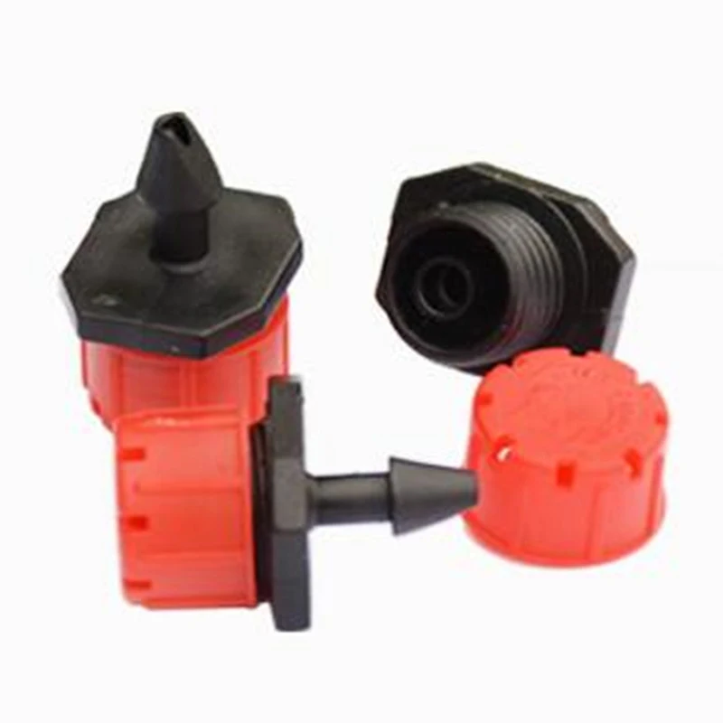 

500Pcs/Pack Red Adjustable Dripper Emitter On Barb For Micro- Drip Irrigation Plant Flower Watering Sprayer N109
