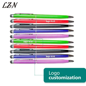 LZN Creative 2 IN 1 Capacitive Touch Screen Stylus Pen Multi Ballpoint Pen Free Print Office Address/Text/Logo For Promotion LZN Creative 2 IN 1 Capacitive Touch Screen Stylus Pen Multi Ballpoint Pen Free Print Office Address/Text/Logo For Promotion