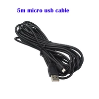 Universal 5 m micro usb cable de datos puerto usb raspberry pi 3 potencia cable del cargador para samsung galaxy s4/s3/note 2 para Xiaomi