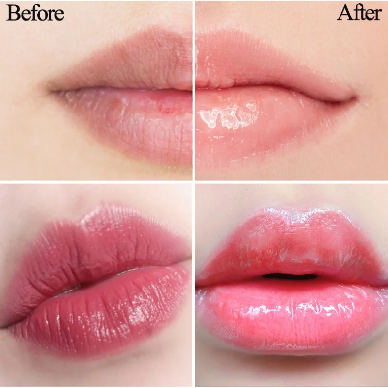 Waterproof Natural Rose Essence Lip Mask Moisturizing Nourishing Lips Lighten Lip Lines Rose Essential Oil Lip Cream