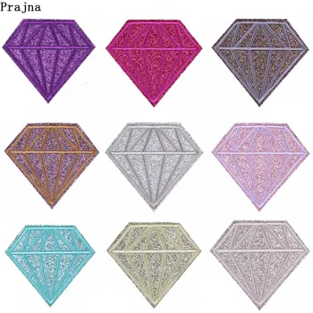 

Prajna Bling Diamond Patches Gold Powder Rhinestone Embroidered Iron On Patches For Clothes Bag DIY Ironing Patch Wholesale F
