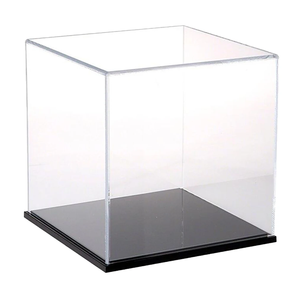 Display Box Toy Case Show Box Acrylic Box Protection Dustproof for Action Figure 15x15x15cm