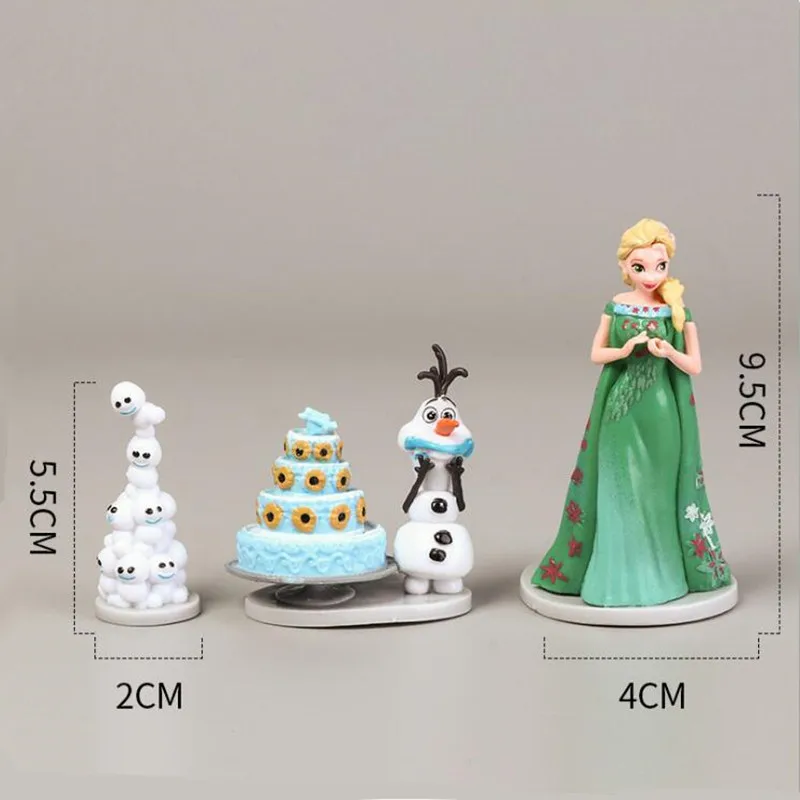 Дисней 6 шт. лед и снег серии принцесса Замороженные 2 модели Анна Аиша Xuebao олень Замороженные Куклы Игрушки экшн карта детские подарки