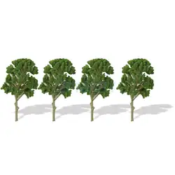 5 шт. зеленый Модель деревья 1:50-1: 75 15 см