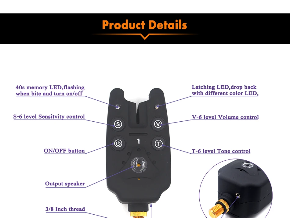 Conjunto de Alarme da Mordida de Pesca Alarme de Pesca Mordida sem Fio à Prova Água + Receptor Mnft Digital Alarmes Dwireless Eletrônico Acessórios Pesca 1 4 10 Cheap Ferramentas de pesca