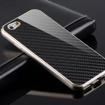 

Original iMatch Real Carbon Fiber Aluminum Metal Bumper Phone Case For Apple iPhone 6 6s/ Plus Luxury Hard Protection Case Cover