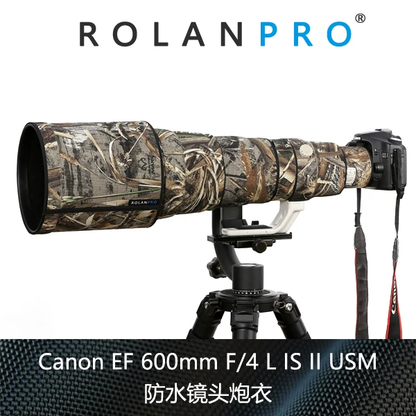 Camera Lens Coat Camouflage Canon EF 600mm F/4 L IS II USM waterproof