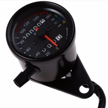 Мотоцикл одометр, спидометр, тахометр Speedo метр светодиодный для Honda Кафе Racer Harley Kawasaki Suzuki Yamaha
