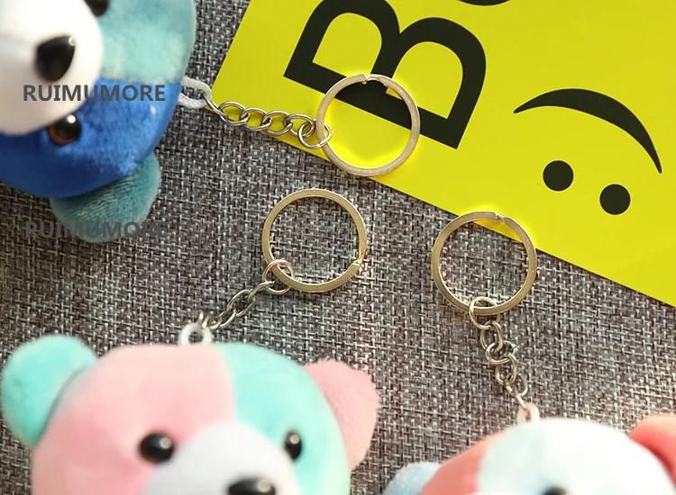 30 шт. смешивать цвета, красочные медведи плюшевые игрушки, брелок медведь подарки игрушки ребенка куклы