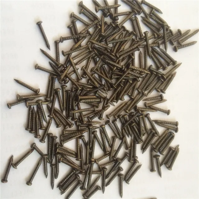 1*8 100g about 1100pcs hardware bronze nails for woodworking round head