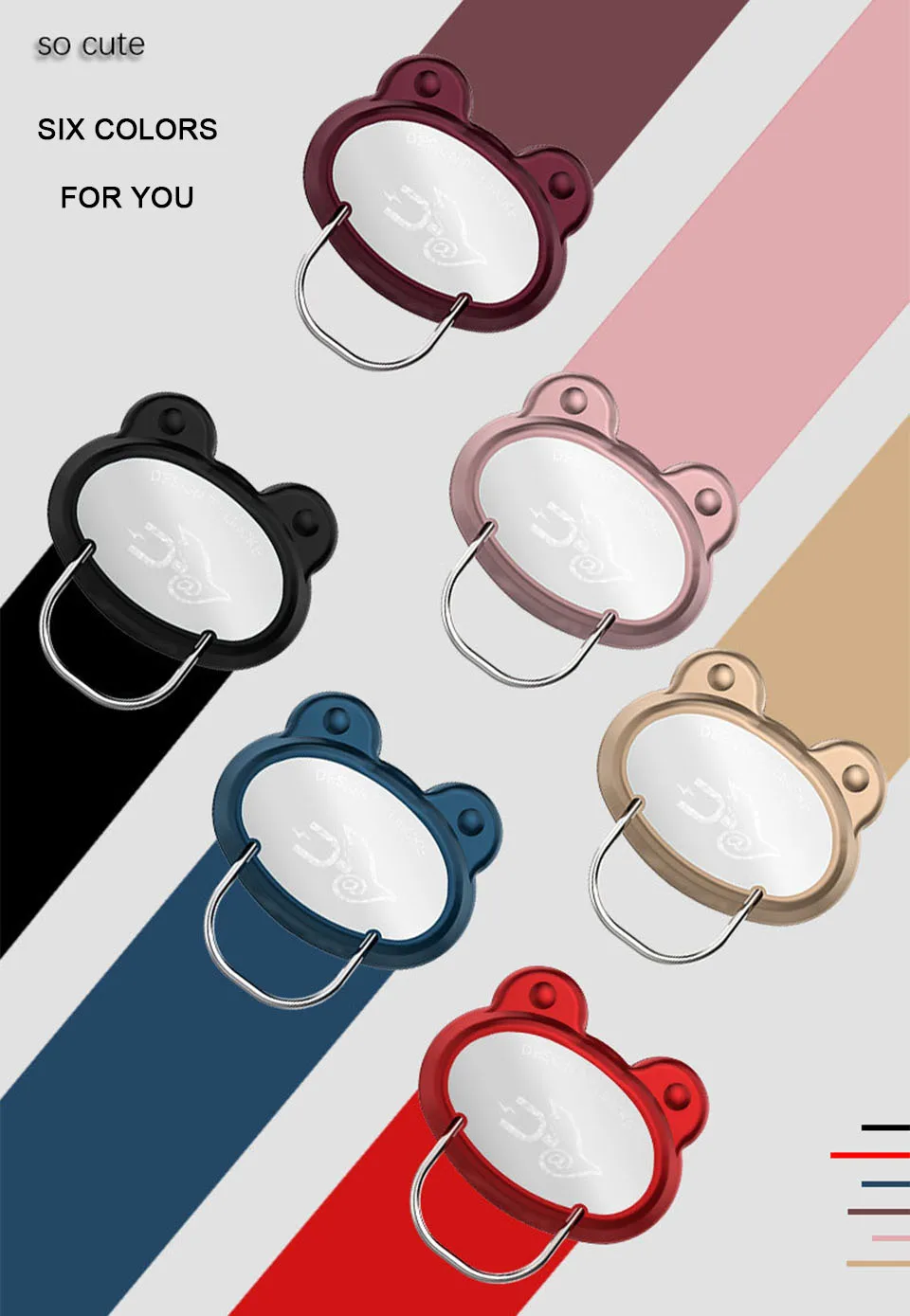 universal magnet metal phone ring finger holder frog shape samrtphone ring holder for mobile phone (5)