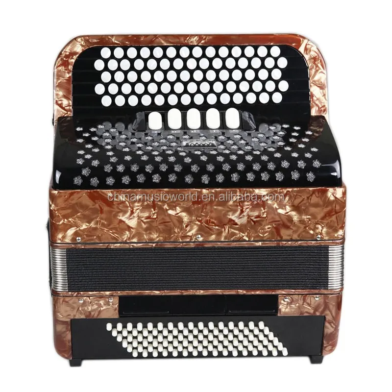 Afanti Popular 62keys 60Bass Green and white Piano Accordion AFA-51 accordion for children