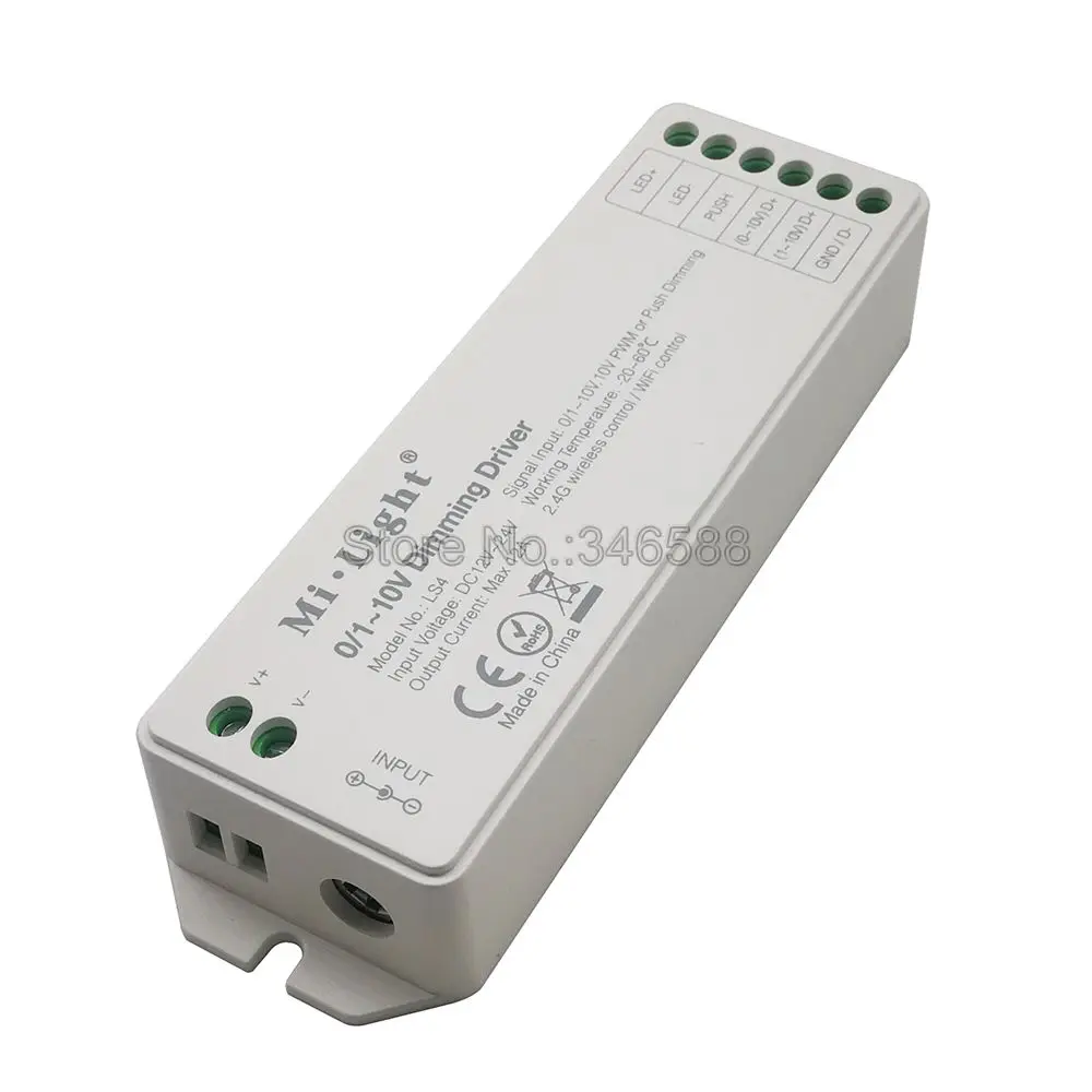 Milight LS4 0 10 в 1 PWM диммирующий драйвер кнопочный светодиодный светильник с