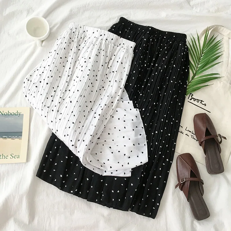 Женская юбка с принтом Весна и лето новая популярная женская одежда офисные женские плиссированные юбки ампир женские