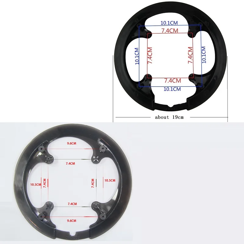 

Mountain Bike 42T 44T Chainring Protection Disc Cover 7.4 - 10.1/10.5 cm Chain Protector Bicycle Crankset Chainwheel Accessories