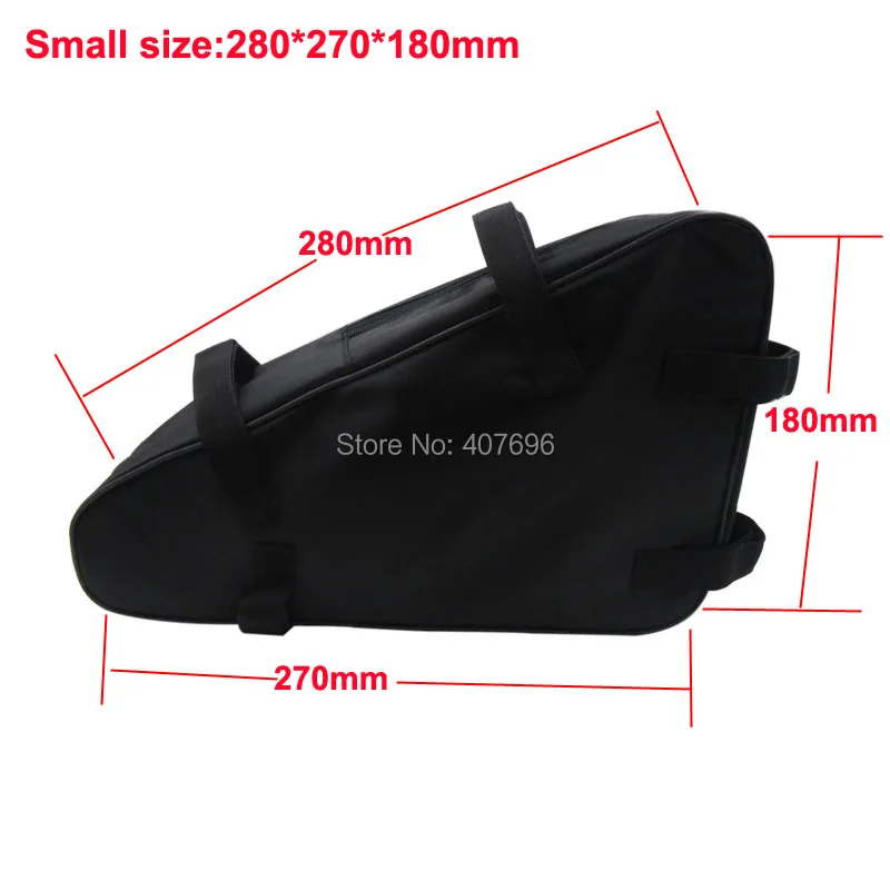 Discount High quality Triangle Battery Bag For 48V 36V 52V 60V Electric scooter electric bike battery Free shipping 2