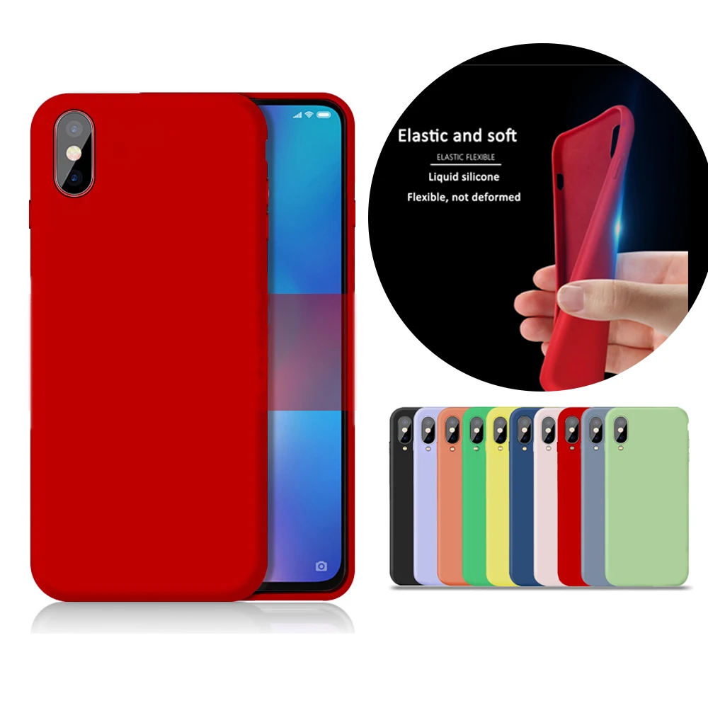 Для Iphone XS MAX XR X 7 8 PIUS 6S PLUS высококачественный силиконовый чехол для телефона Чехлы