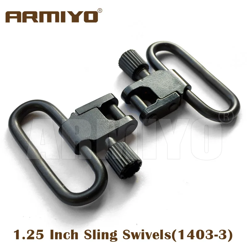 

Armiyo 1.25" 1.1/4" 32mm Rifle Gun Sling Swivels Fit with Quick Release Bases already mount 1403-3 Hunting Shooting Accessories
