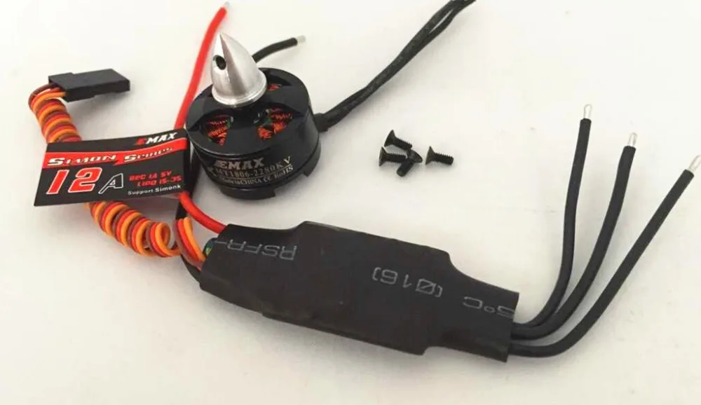 4x EMAX simonk 12A ESC + 4x1806 KV2280 бесщеточный мотор fpv Combo для FPV мультикоптера 250 мотор|emax 12a