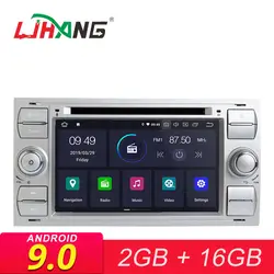 LJHANG Android 9,0 DVD плеер автомобиля для FORD Mondeo/Focus/Transit/C-MAX/S-MAX/Fiesta 2 Din мультимедиа автомобиль с радио, GPS, WiFi стерео FM