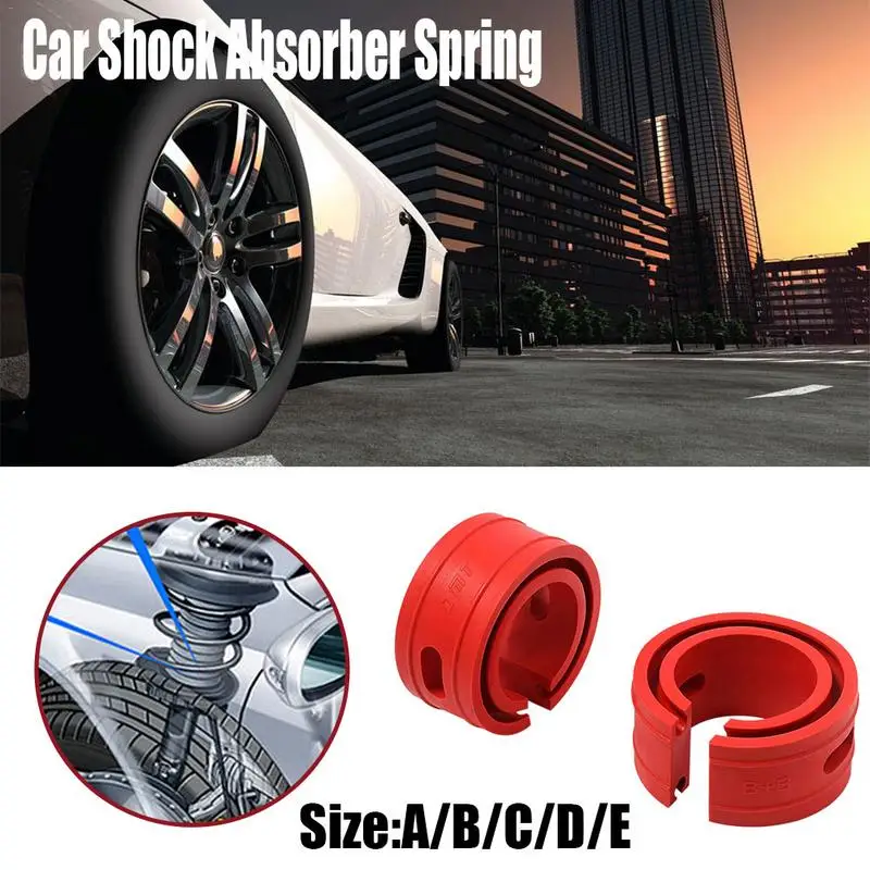 

2PCS Red Color Car Shock Absorber Spring Bumper Power Auto Buffers A/B/C/D/E/ Type Springs Bumpers Cushion