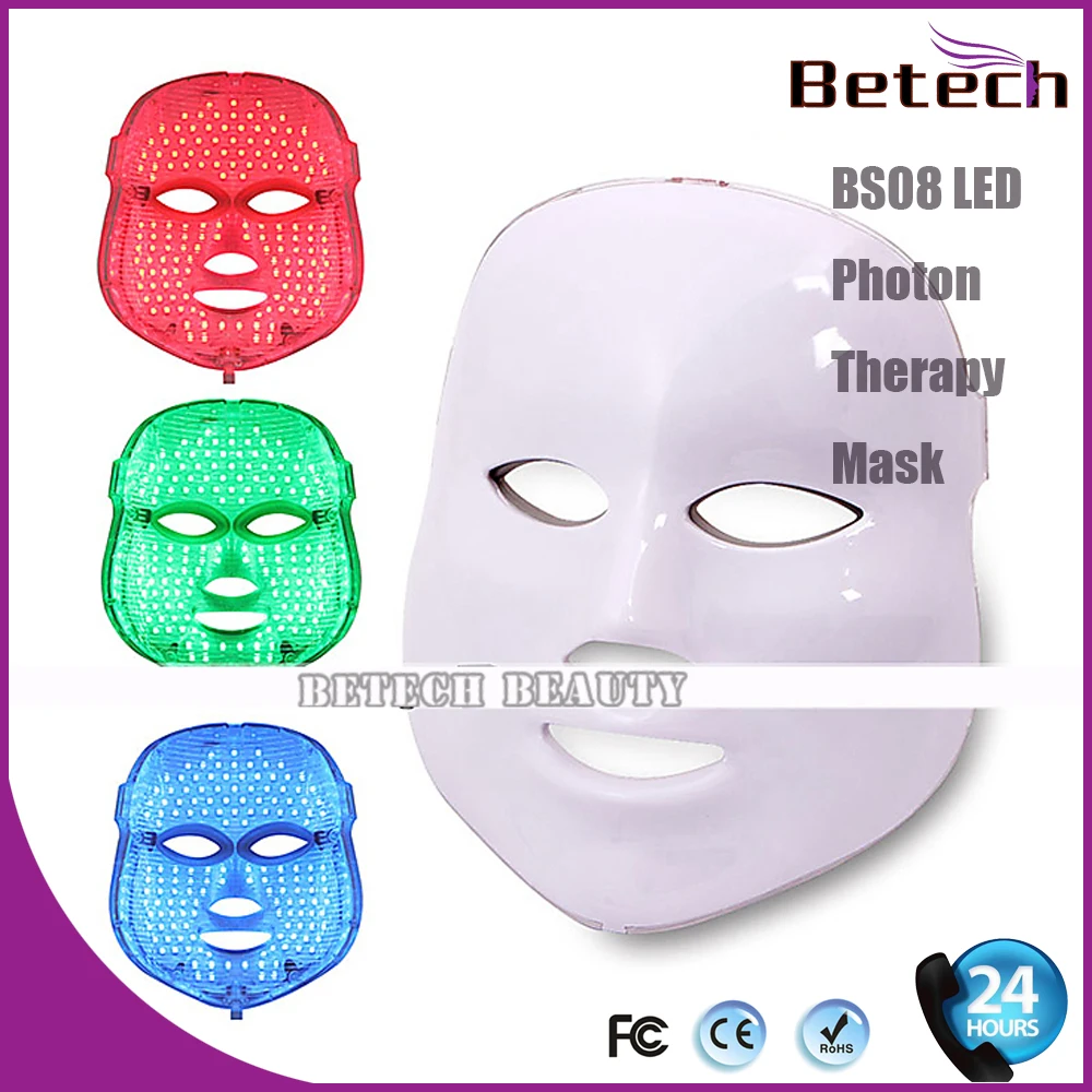 

LED light Therapy face Beauty Machine LED Facial Mask With Microcurrent for skin whitening device free shipment