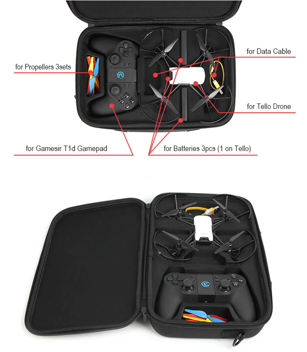 Ouhaobin сумка для хранения DJI Tello Дрон водонепроницаемая сумка на плечо корпус/аккумулятор/пульт дистанционного управления сумка чехол 321#2