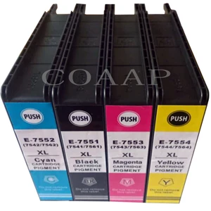 ink cartridges Compatible inkjet cartridge for epson T7551( t7561 t7541 ) For EPSON WF-8590DWF WF-8590DTWF with pigment ink greenbox toner cartridge Ink Cartridges