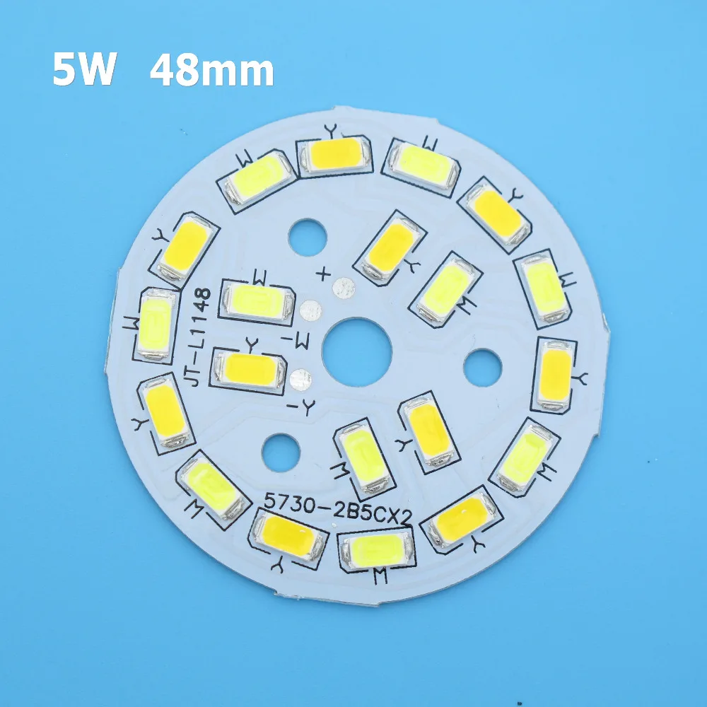 Двойной цвет температура SMD5730 светодиодный PCB 3 Вт 5 Вт 6 Вт 7 Вт 9 Вт 12 Вт 15 Вт 18 Вт белый теплый белый светодиодный светильник