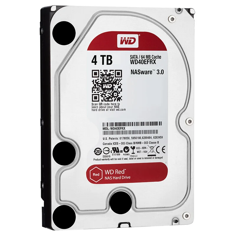 

Western Digital WD Red NAS Hard Disk Drive 1TB 2TB 3TB 4TB - 5400 RPM Class SATA 6 GB/S 64 MB Cache 3.5-Inch