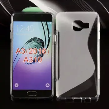 

Gligle 200pcs/lot Luxury S-Line Soft TPU Gel Case Cover for Samsung Galaxy A3 2016 A310 TPU Phone Case
