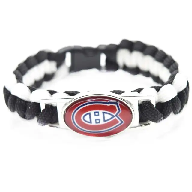 2018 New Hockey Bracelet NHL Montreal Canadiens Charm Braided Bracelet