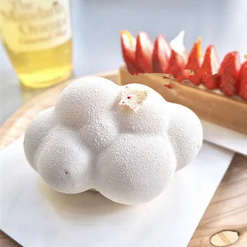 

1pc 3D Cloud Shape Chocolate Silicone Mold Mousse Fondant Ice Cube Mould Pudding Candy Soap Candle Molds Baking Cake Decoration