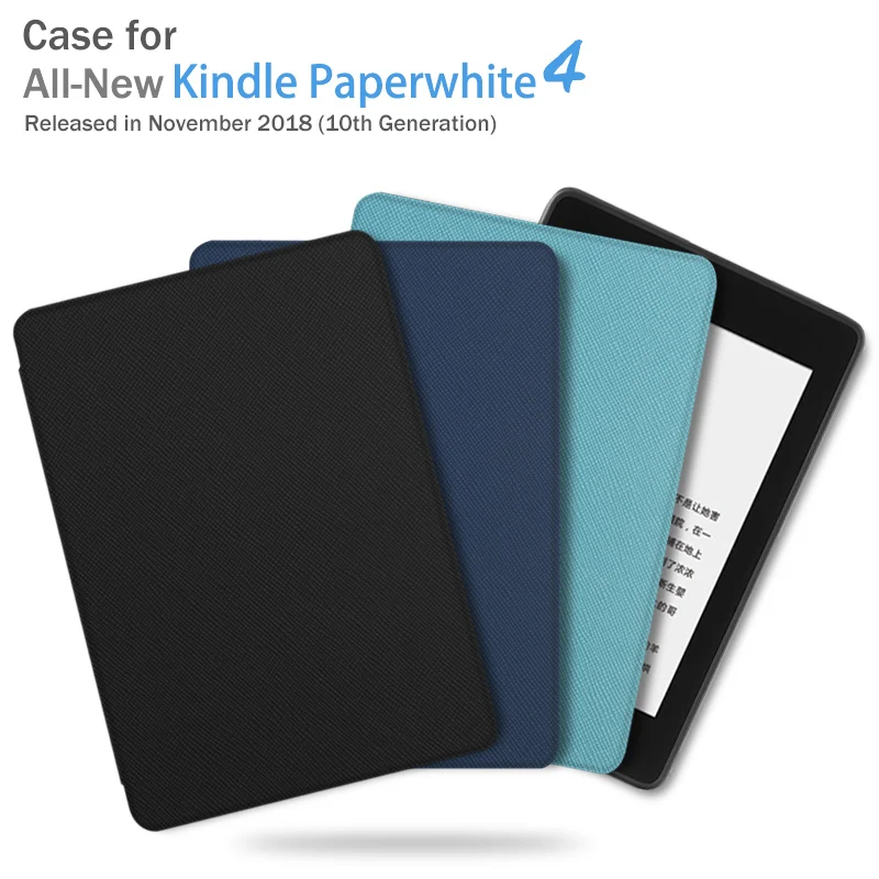 Магнитный чехол BOZHUORUI для Amazon Kindle Paperwhite 4 10-го поколения электронных книг с