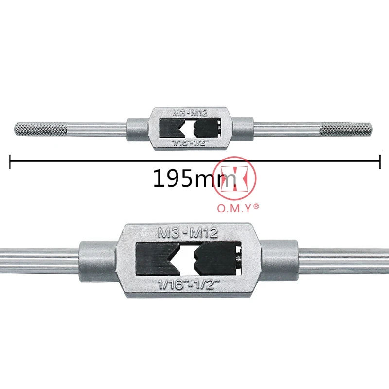 OMY Новинка 8 шт 3F ручной винт Резьба Метрическая вилка кран Набор M3 M4 m5 m6 m8 m10 m12 с регулируемым гаечным ключом 1/16-1/2"